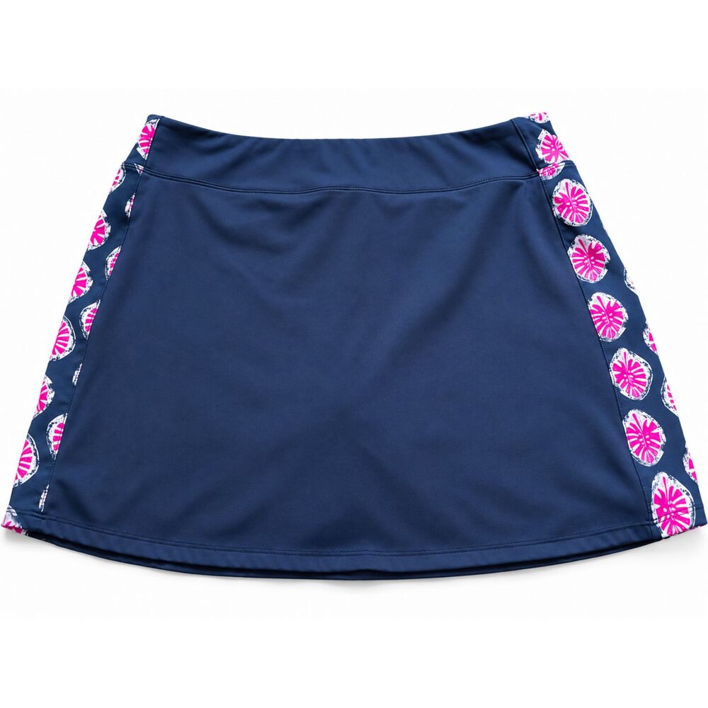 Tommy Bahama Golf Skort Women's Large Navy Blue Pink Floral Tennis Golf